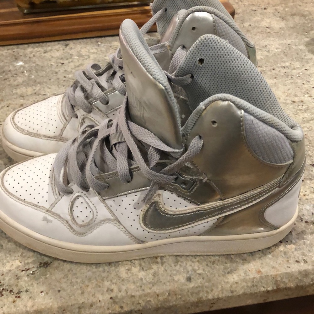 White fashion sneakers